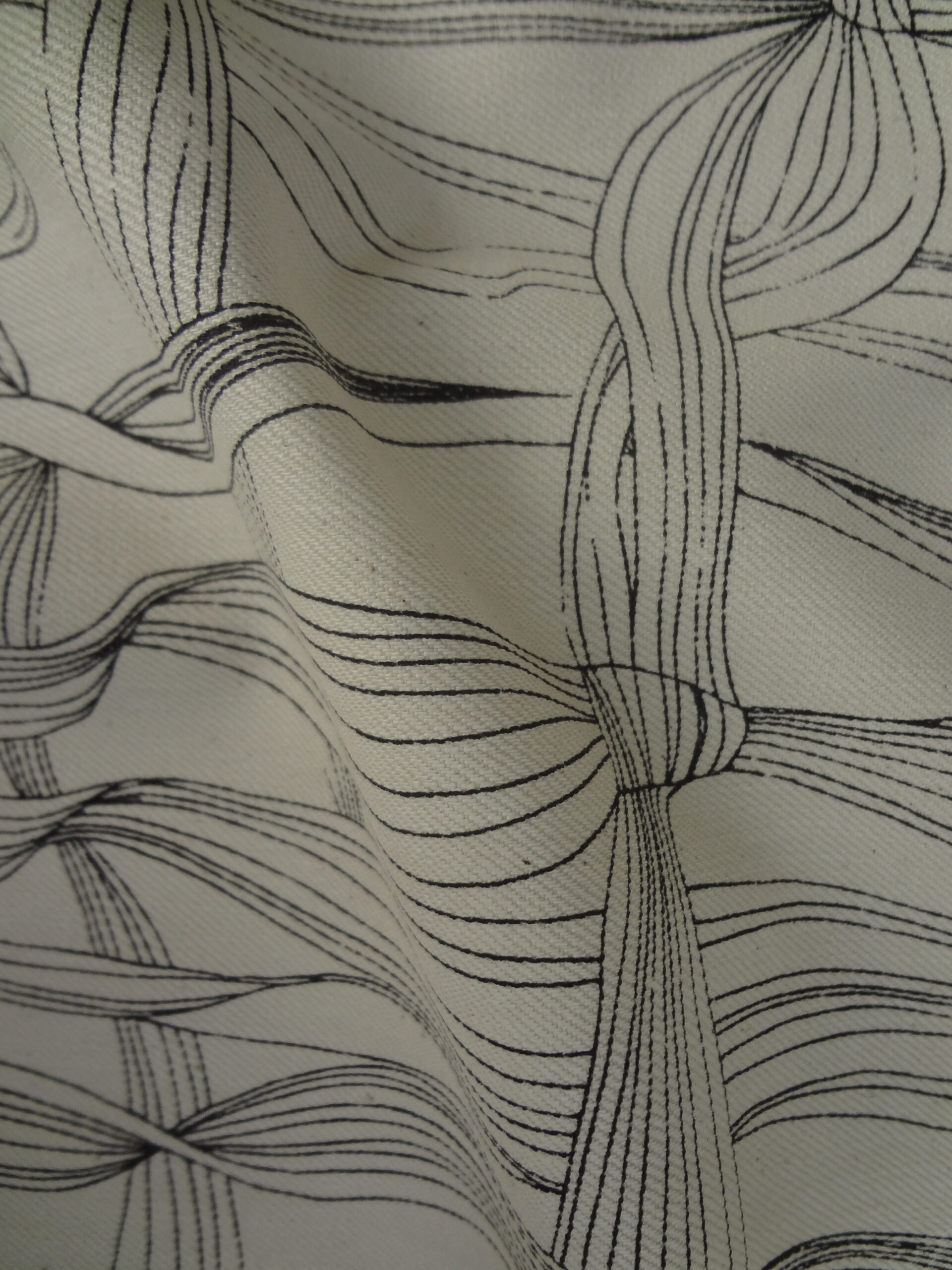 Çizgisel Desenli Dokuma Kumaş - Görsel 3